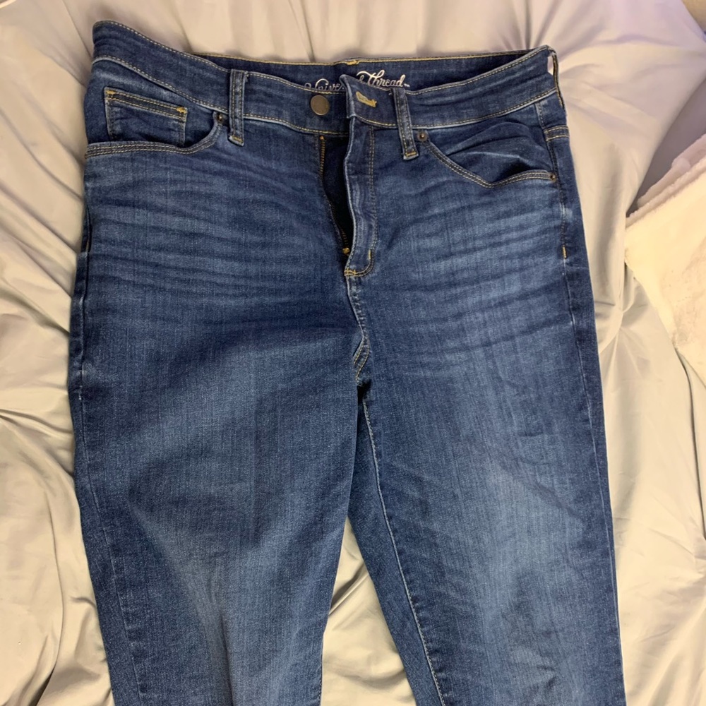 High waisted jeans